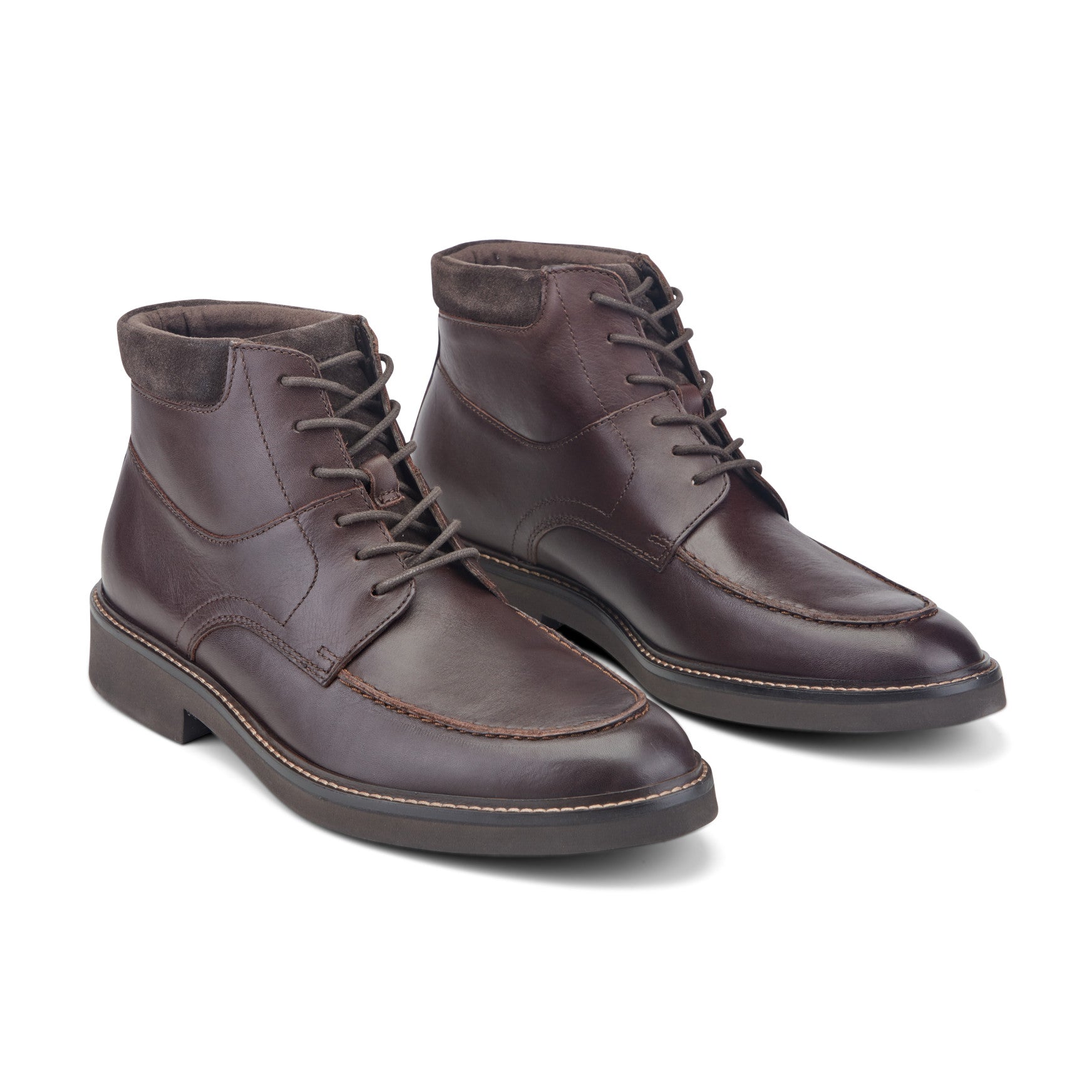 Men's Macklin Moc Toe Lace-Up Leather Boots - Image 2
