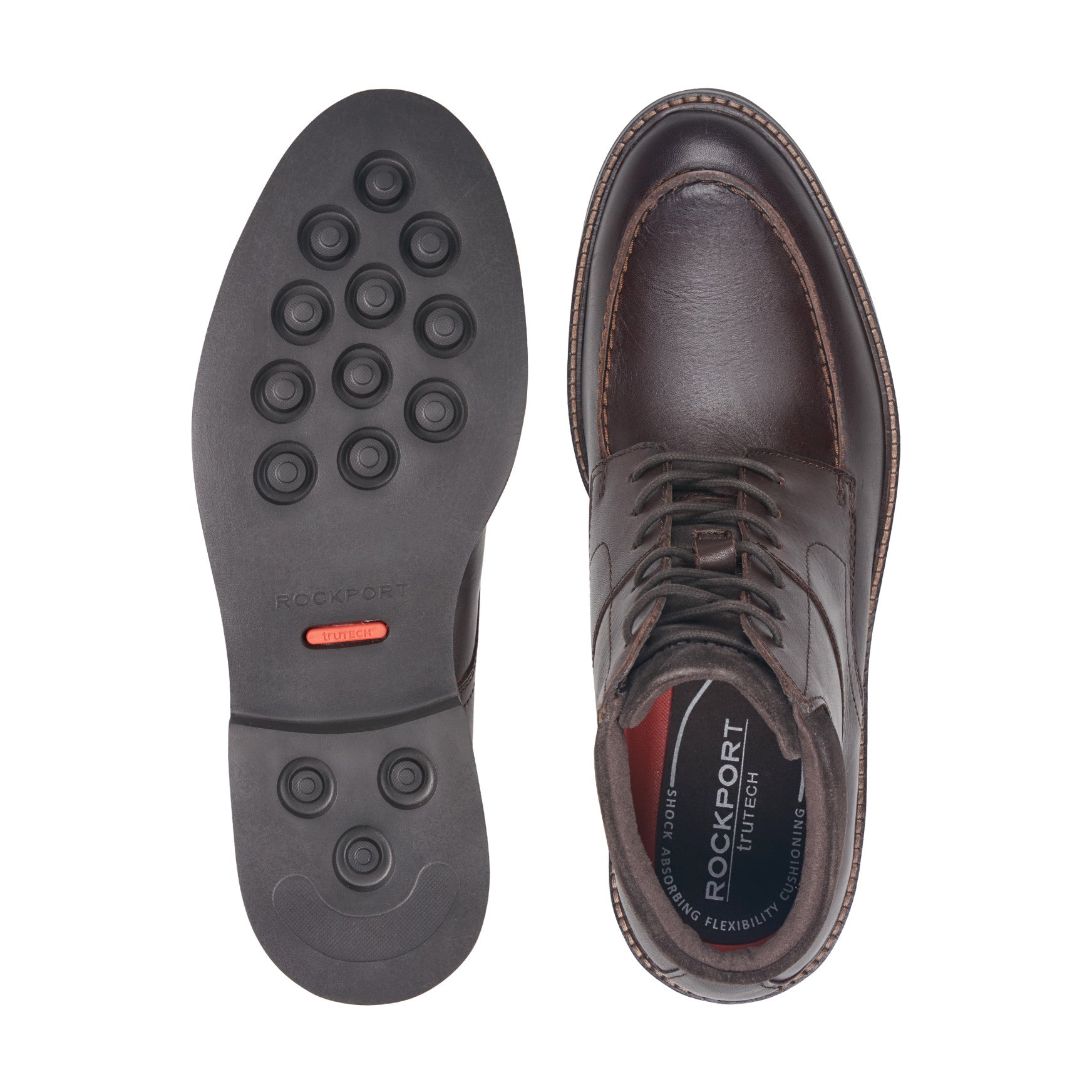 Men's Macklin Moc Toe Lace-Up Leather Boots - Image 5