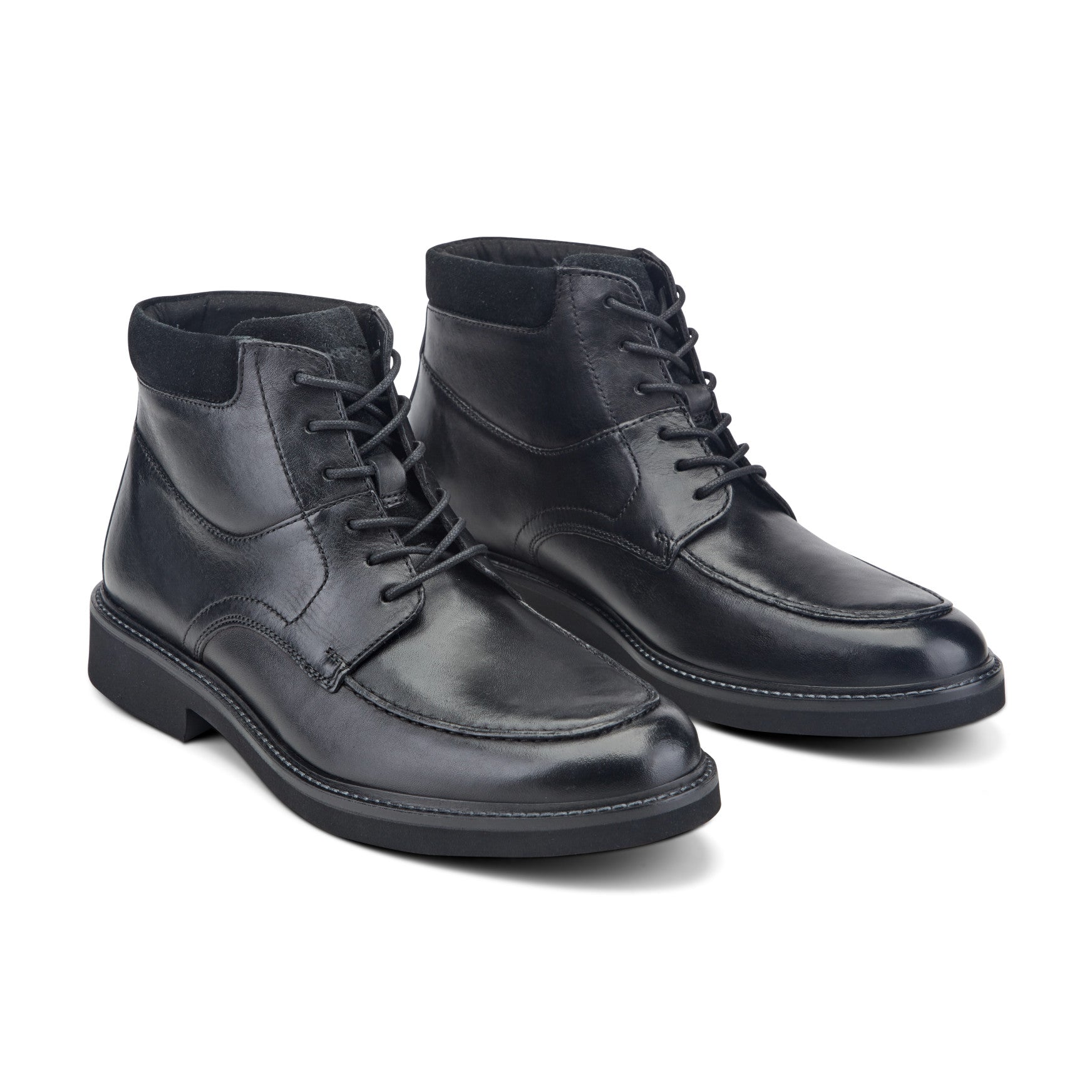 Men's Macklin Moc Toe Lace-Up Leather Boots - Image 2